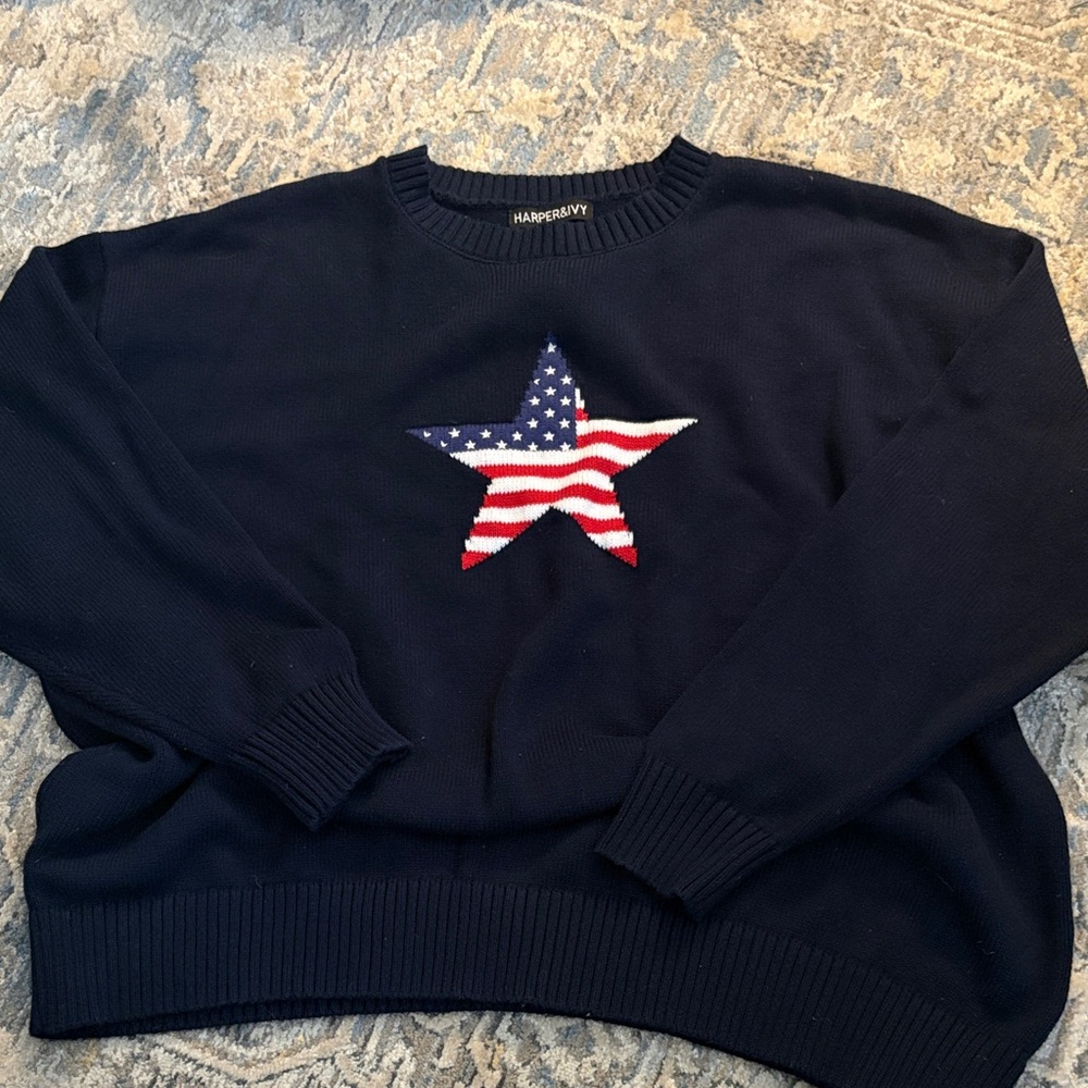 American Flag Sweater Size XL